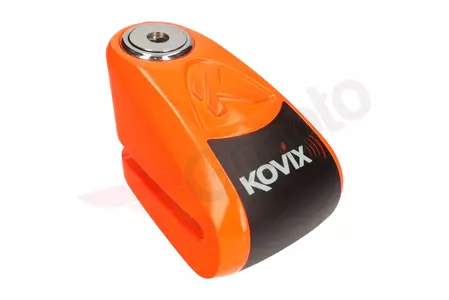 Bremsscheibenschloss mit Alarm KOVIX KAL6 Schutzhülle Seil orange-2