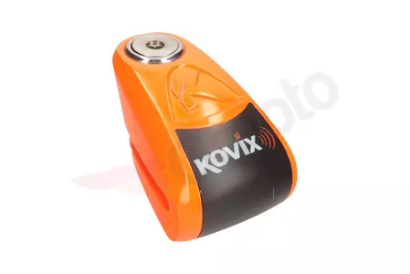 Zámok kotúčovej brzdy s alarmom KOVIX KAZ10 oranžový-2