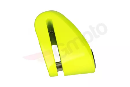 Zámek kotoučové brzdy s alarmem KOVIX KAZ10 + kufr + neonově žlutý kabel-5