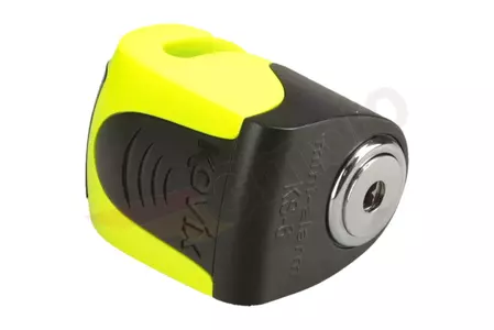 Zámok brzdového kotúča s alarmom KOVIX KS6 žltý-4