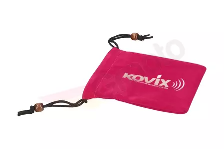 Textilné puzdro na zámky brzdových kotúčov červené KOVIX
