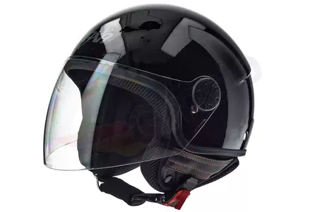 Casco de moto Naxa S15 open face negro brillante L-2