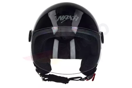 Casco de moto Naxa S15 open face negro brillante L-3
