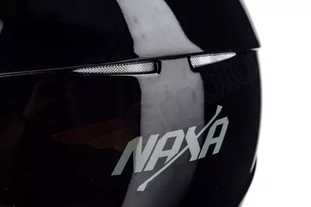 Casco de moto Naxa S15 open face negro brillante L-8