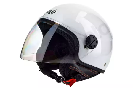 Casco moto Naxa S15 open face blanco L-2
