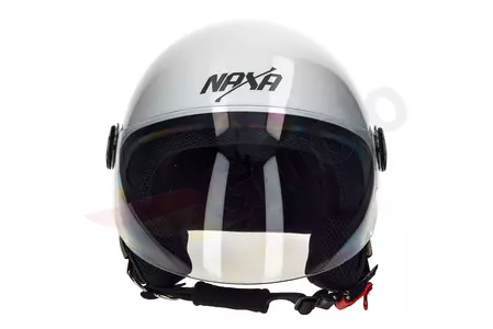 Casco moto Naxa S15 open face blanco XL-3