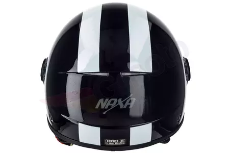 Casco moto Naxa S15 open face negro con correa XL-7