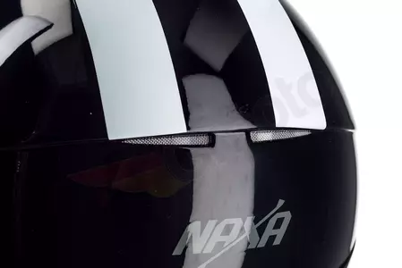 Casco moto Naxa S15 open face negro con correa XL-9