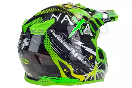 Kask motocyklowy cross enduro Naxa C8 zielony L-4