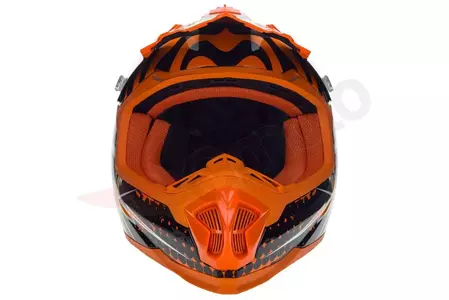 Naxa C8 casco moto cross enduro naranja L-3
