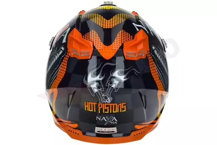 Naxa C8 casco moto cross enduro naranja L-5