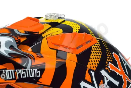Naxa C8 casco moto cross enduro naranja L-8