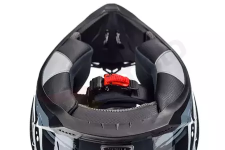 Naxa C8 casco moto cross enduro negro grafico S-11