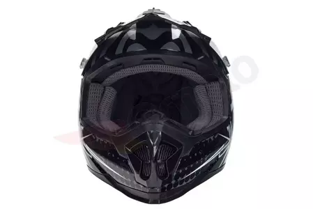 Naxa C8 casco moto cross enduro negro grafico S-3