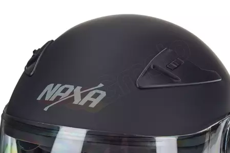 Kask motocyklowy otwarty Naxa S17 czarny mat M-7