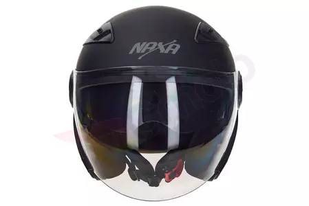Casco moto Naxa S17 open face mat negro L-3