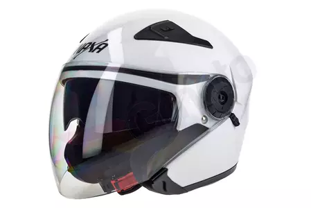 Casco moto Naxa S17 open face blanco L-2