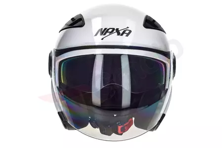 Casco moto Naxa S17 open face blanco L-3