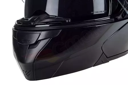 Kask motocyklowy szczękowy Naxa FO3 czarny XS-10