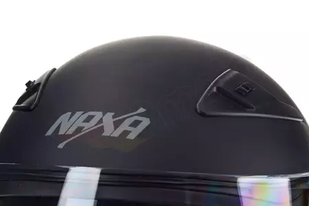 Casco moto Naxa FO3 jaw negro mate XS-11