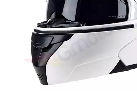 Kask motocyklowy szczękowy Naxa FO3 biały XS-10