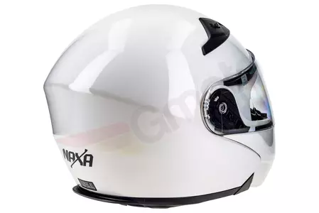 Kask motocyklowy szczękowy Naxa FO3 biały XS-7