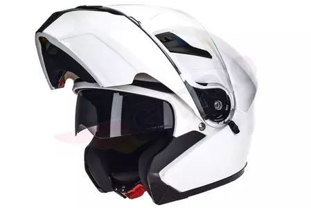 Kask motocyklowy szczękowy Naxa FO3 biały S-1