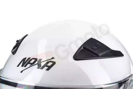 Motociklistička kaciga Naxa FO3 koja pokriva cijelo lice, bijela L-11