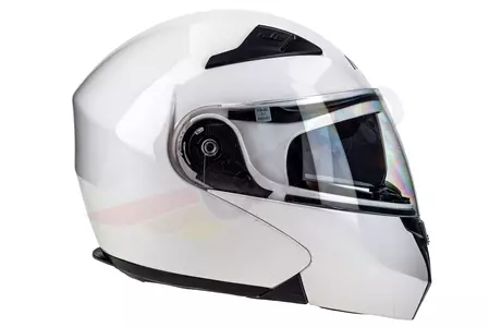 Motociklistička kaciga Naxa FO3 koja pokriva cijelo lice, bijela L-3