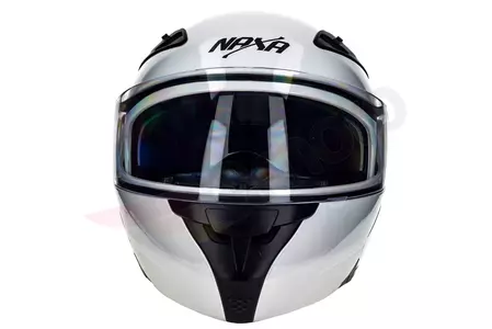 Motociklistička kaciga Naxa FO3 koja pokriva cijelo lice, bijela L-6