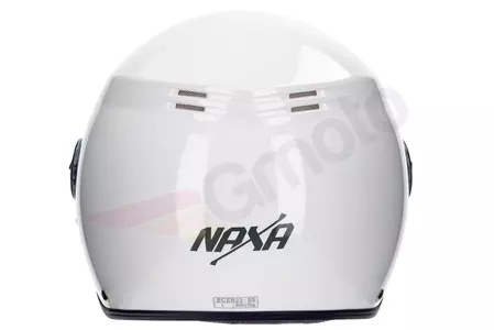 Casco moto Naxa S18 open face blanco XL-6