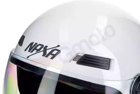 Casco moto Naxa S18 open face blanco XL-8