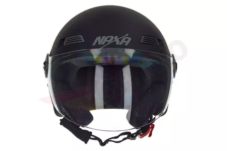 Kask motocyklowy otwarty Naxa S18 czarny mat S-3