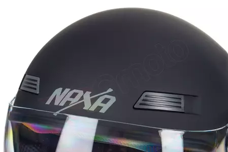 Casco moto Naxa S18 open face mat negro L-9