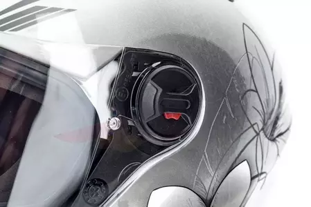 Casco integral de moto para mujer Naxa F20 gris M-11