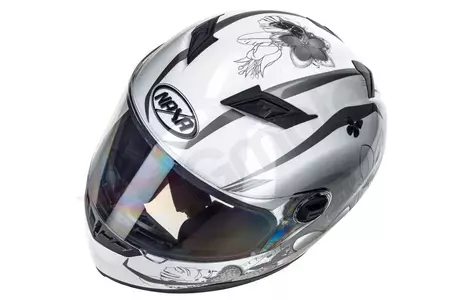 Casco integral de moto para mujer Naxa F20 gris M-8