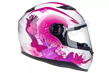 Naxa F20 ženska motociklistička kaciga za cijelo lice, roza XS-3