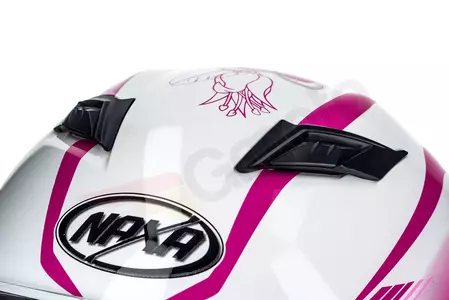 Casco integral de moto para mujer Naxa F20 rosa M-10