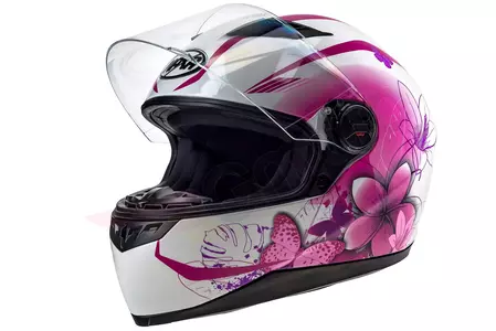 Casco integral de moto para mujer Naxa F20 rosa M-1
