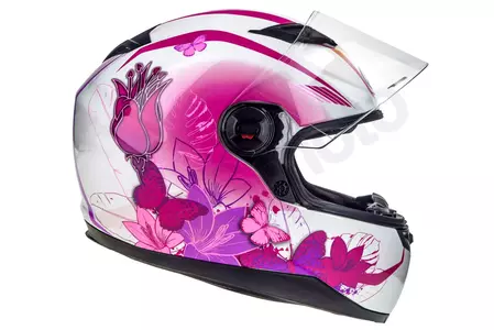 Casco integral de moto para mujer Naxa F20 rosa M-4