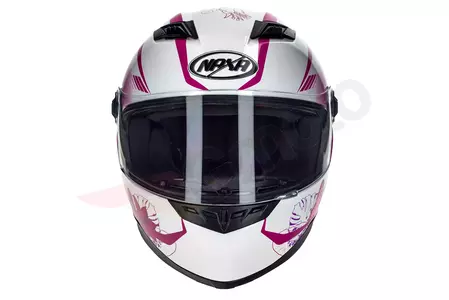 Casco integral de moto para mujer Naxa F20 rosa M-5