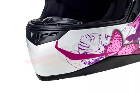 Casco integral de moto para mujer Naxa F20 rosa M-9