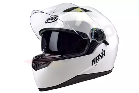 Kask motocyklowy integralny Naxa F21 biały M-1