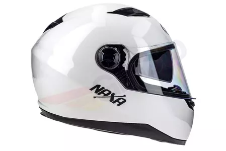 Casco integral de moto Naxa F21 blanco M-3