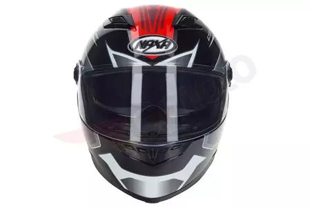 Motociklistička kaciga Naxa F21 koja pokriva cijelo lice, crvena, XS grafika-6
