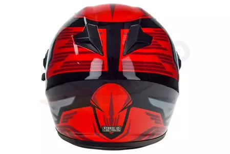 Motociklistička kaciga Naxa F21 koja pokriva cijelo lice, crvena, XS grafika-8