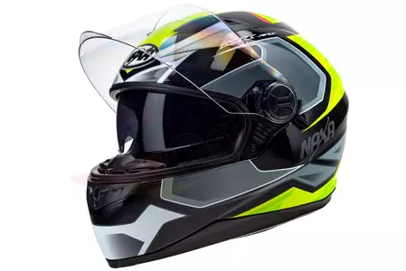 Motociklistička kaciga Naxa F21 koja pokriva cijelo lice, žuta L grafika-1