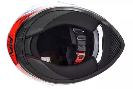 Motociklistička kaciga Naxa F21 full face, bijela, plava, crvena, L grafika-13