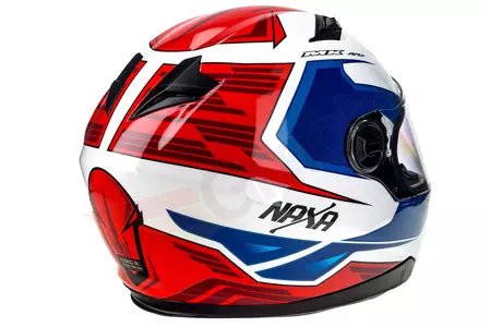 Motociklistička kaciga Naxa F21 full face, bijela, plava, crvena, L grafika-7