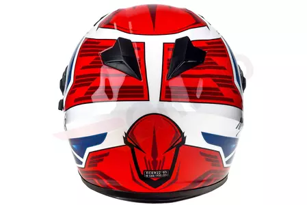 Motociklistička kaciga Naxa F21 full face, bijela, plava, crvena, L grafika-8